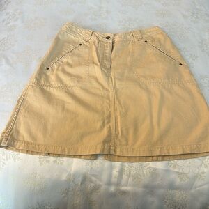 Women’s Vintage Liz Wear short khaki skirt